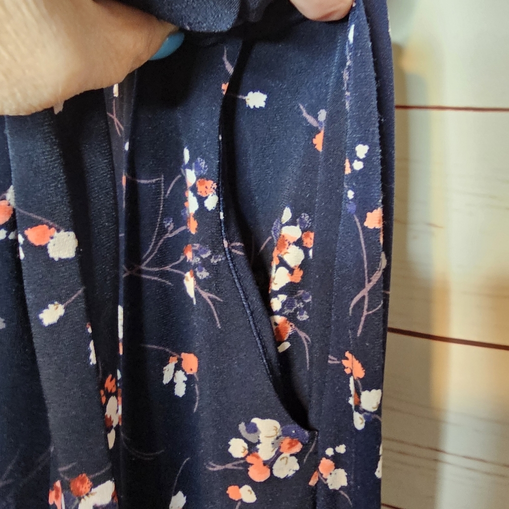 Kaileigh Floral Faux Wrap Wide Leg Jumpsuit - Picture 7 of 16